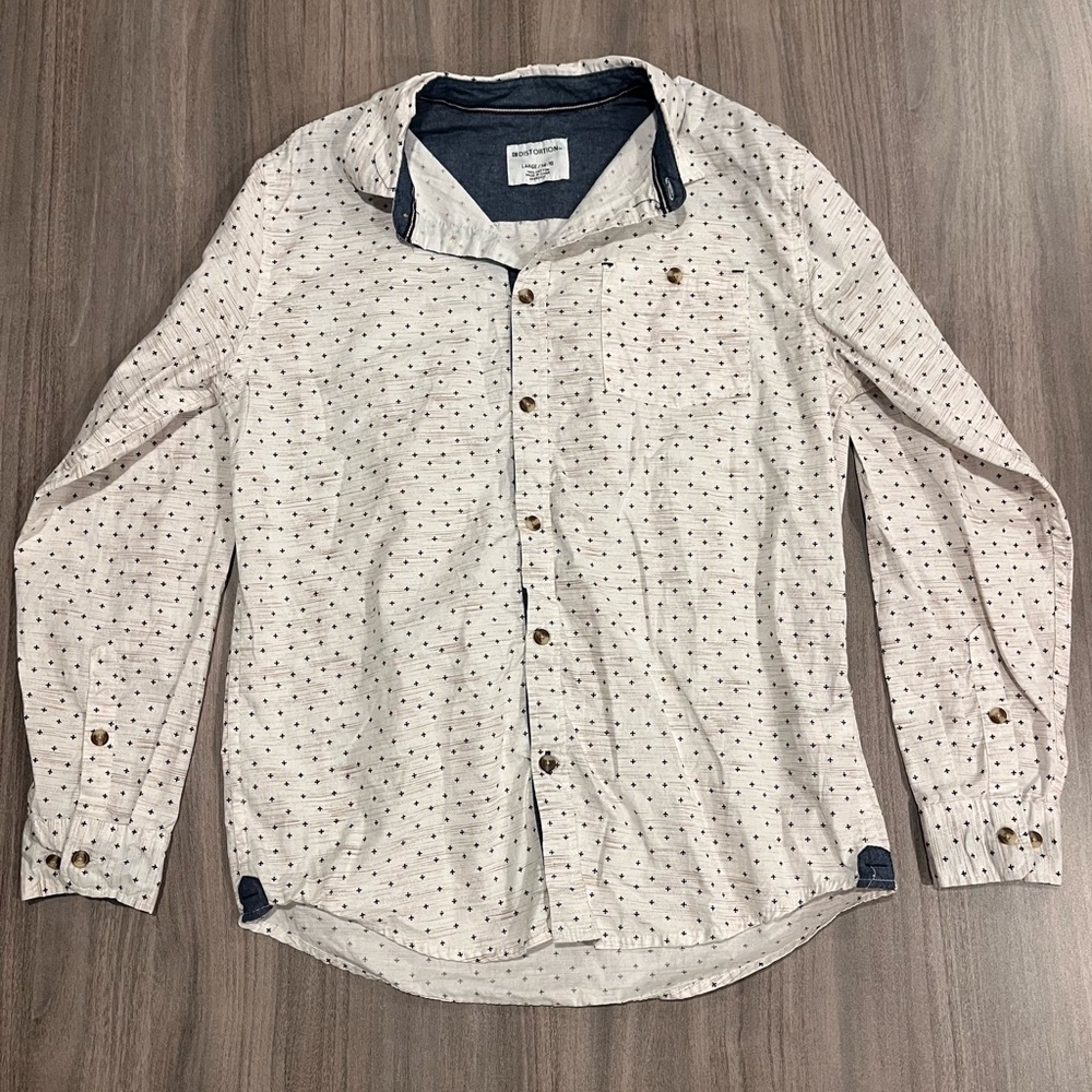 Distortion Boys Long Sleeve Collared Shirt – Size 14/16